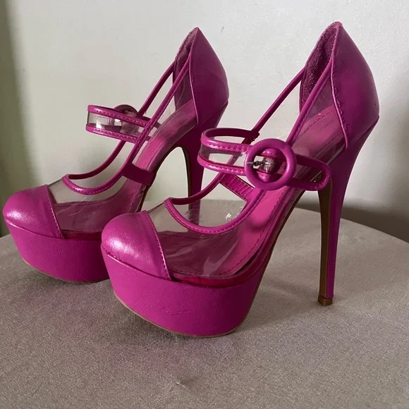 Barbie Pink 6 inch heels Shoe Republic LA - Picture 1 of 8